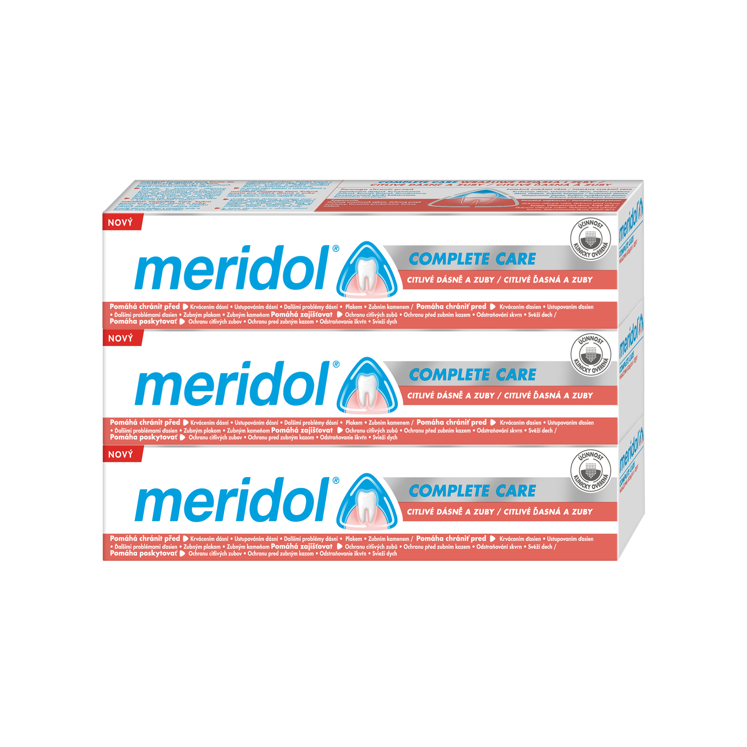 E-shop Meridol® Complete Care citlivé dásně a zuby zubní pasta 3 x 75 ml